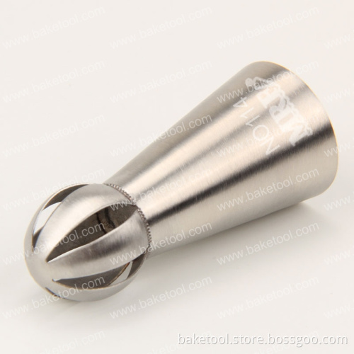 New Stainless Steel Russian Tulip Small Sphere Ball Icing Piping Tips Cake Decorating Nozzles#NO114